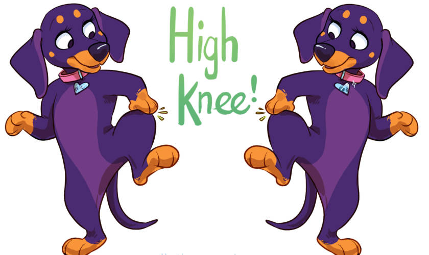 Exercise with Ellie the Wienerdog – High Knees