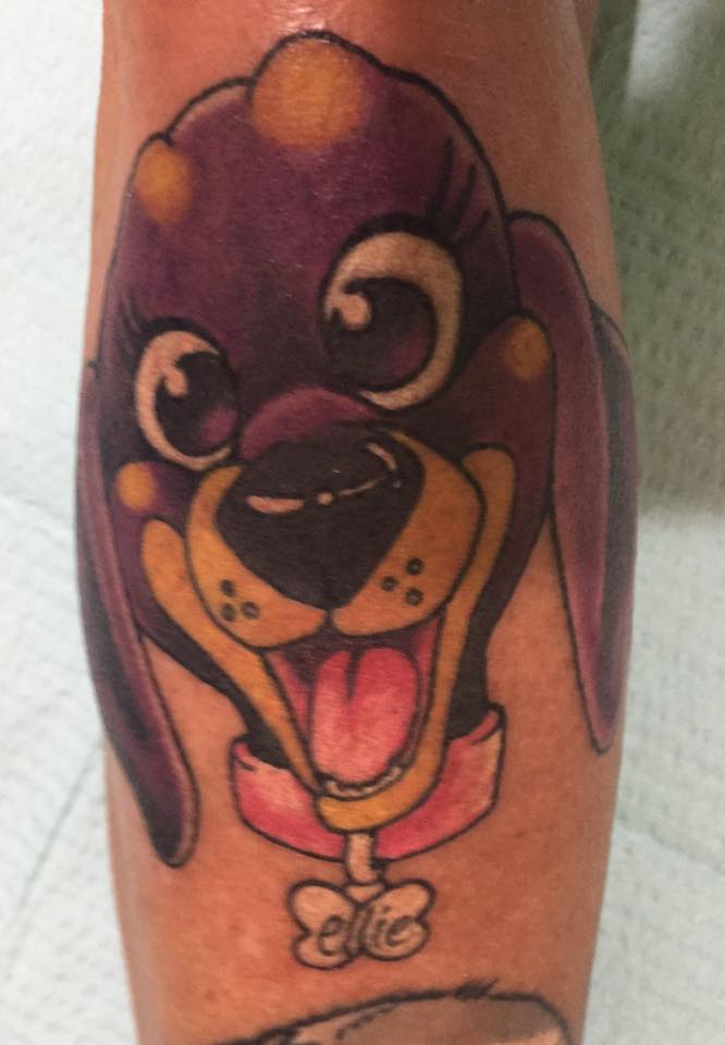 Ellie the Wienerdog Tattoo
