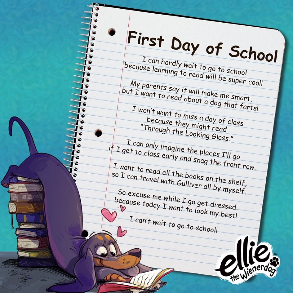 Ellie the Wienerdog’s Top Five Back to School Items
