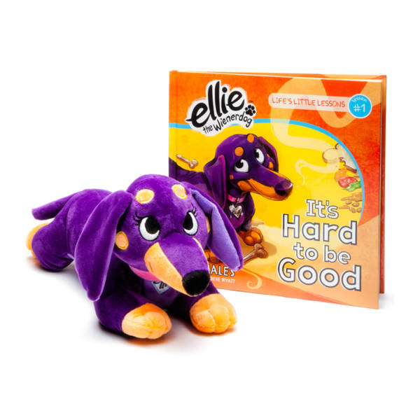 Ellie the Wienerdog It's Hard to Be Good Plushie Gift Set