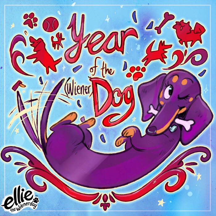 Ellie the Wienerdog Celebrates Chinese New Year