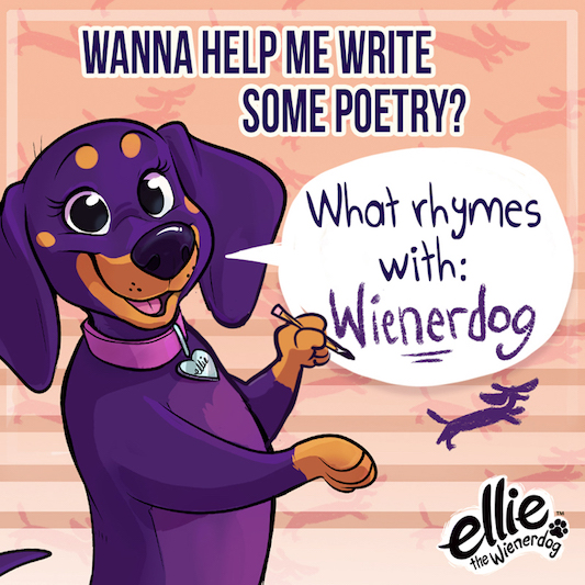 Woohoo! April is Poetry Month! – Ellie The Wienerdog