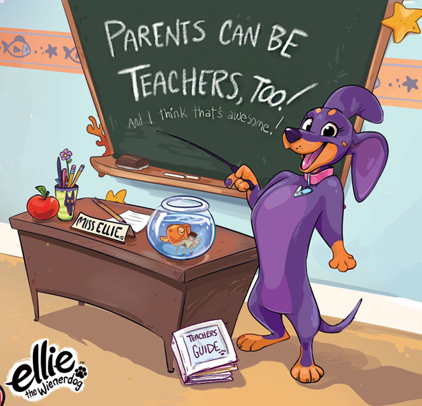 Ellie the Wienerdog Celebrates Parents as Teachers Day
